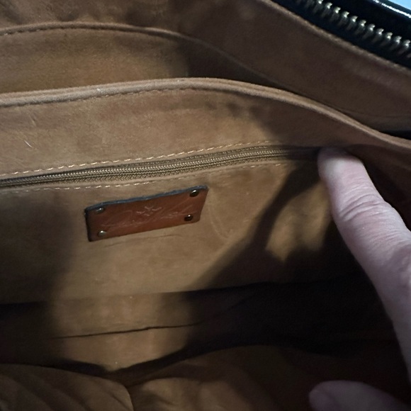 Patricia Nash Black and Red Tartan Plaid Shoulder Tote - Picture 10 of 14